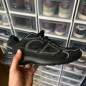 Dior Men's Black and Gray Sneakers
